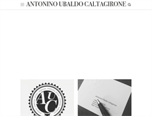 Tablet Screenshot of antoninocaltagirone.com